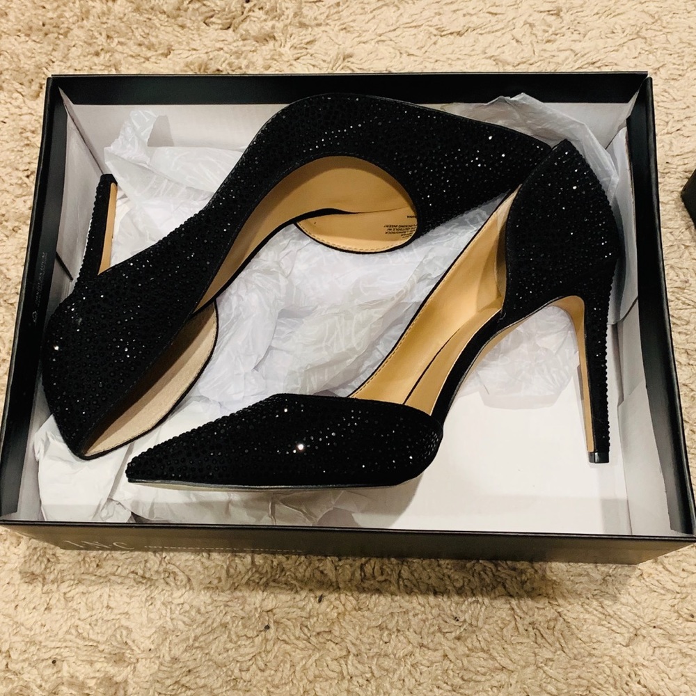 ✨ NWT NIB ✨ INC 3.5” Rhinestone Hell size 8